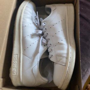 All White Women's Adidas Stan Smith Sneakers, size 7 1/2